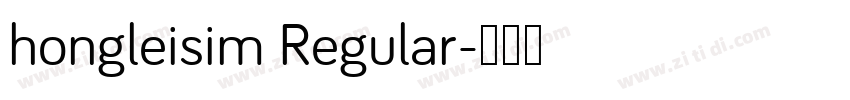 hongleisim Regular字体转换